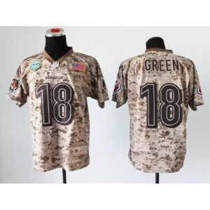 Nike Cincinnati Bengals #18 A.J. Green Camo Stitched NFL New Elite USMC Jersey