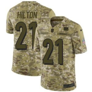 Nike Cincinnati Bengals #21 Mike Hilton Camo Stitched NFL Limited 2018 Salute To Service Jersey