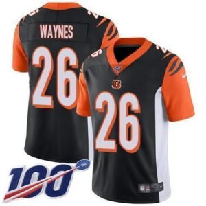 Nike Cincinnati Bengals #26 Trae Waynes Black Team Color Stitched NFL 100th Season Vapor Untouchable Limited Jersey