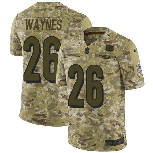 Nike Cincinnati Bengals #26 Trae Waynes Camo Stitched NFL Limited 2018 Salute To Service Jersey
