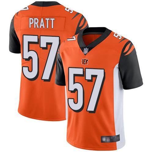 Nike Cincinnati Bengals #57 Germaine Pratt Orange Alternate Stitched NFL Vapor Untouchable Limited Jersey