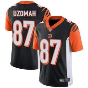 Nike Cincinnati Bengals #87 C.J. Uzomah Black Team Color Stitched NFL Vapor Untouchable Limited Jersey