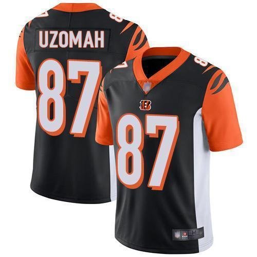 Nike Cincinnati Bengals #87 C.J. Uzomah Black Team Color Stitched NFL Vapor Untouchable Limited Jersey