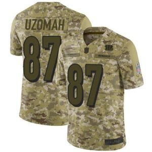 Nike Cincinnati Bengals #87 C.J. Uzomah Camo Stitched NFL Limited 2018 Salute To Service Jersey
