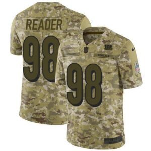 Nike Cincinnati Bengals #98 D.J. Reader Camo Stitched NFL Limited 2018 Salute To Service Jersey