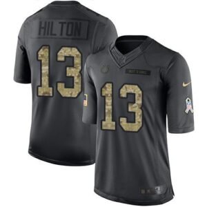 Nike Colts #13 T.Y. Hilton Black Stitched NFL Limited 2016 Salute To Service Jersey