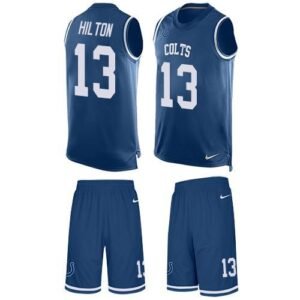 Nike Colts #13 T.Y. Hilton Royal Blue Team Color Stitched NFL Limited Tank Top Suit Jersey