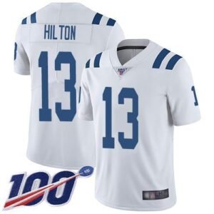 Nike Colts #13 T.Y. Hilton White Stitched NFL 100th Season Vapor Limited Jersey