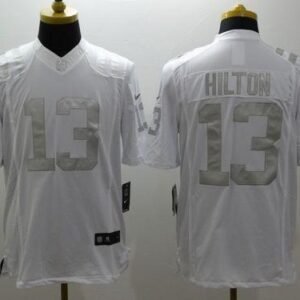 Nike Colts #13 T.Y. Hilton White Stitched NFL Limited Platinum Jersey