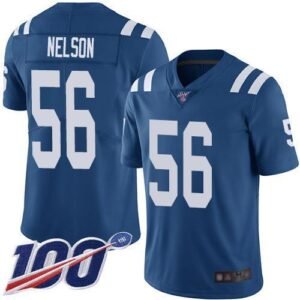 Nike Colts #56 Quenton Nelson Royal Blue Team Color Stitched NFL 100th Season Vapor Limited Jersey