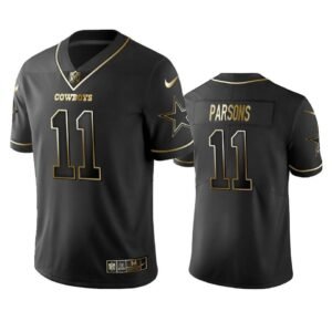 Nike Cowboys #11 Micah Parsons Black/Gold Stitched NFL Vapor Untouchable Limited Jersey