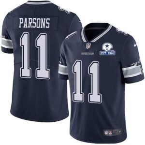 Nike Cowboys #11 Micah Parsons Navy Blue Team Color Stitched With Established In 1960 Patch NFL Vapor Untouchable Limited Jersey