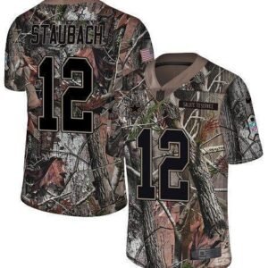 Nike Cowboys #12 Roger Staubach Camo Stitched NFL Limited Rush Realtree Jersey