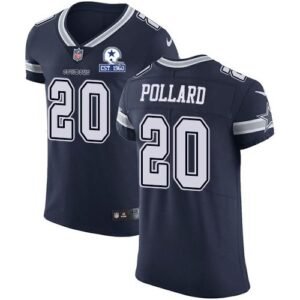 Nike Cowboys #20 Tony Pollard Navy Blue Team Color Stitched With Established In 1960 Patch NFL Vapor Untouchable Elite Jersey