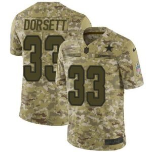 Nike Cowboys #33 Tony Dorsett Camo Stitched NFL Limited 2018 Salute To Service Jersey