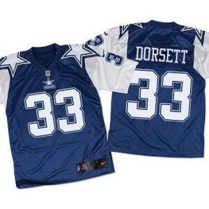 Nike Cowboys #33 Tony Dorsett Navy Blue/White Throwback Stitched NFL Elite Jersey