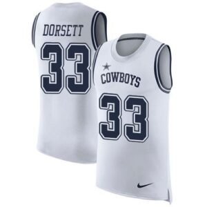 Nike Cowboys #33 Tony Dorsett White Stitched NFL Limited Rush Tank Top Jersey
