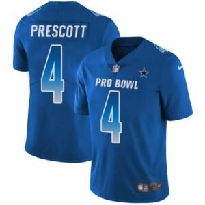 Nike Cowboys #4 Dak Prescott Royal Stitched NFL Limited NFC 2019 Pro Bowl Jersey