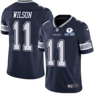 Nike Dallas Cowboys #11 Cedrick Wilson Navy Blue Team Color Stitched With Established In 1960 Patch NFL Vapor Untouchable Limited Jersey