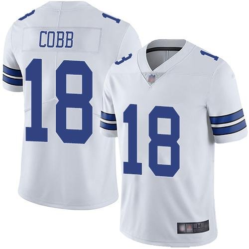 Nike Dallas Cowboys #18 Randall Cobb White Stitched NFL Vapor Untouchable Limited Jersey