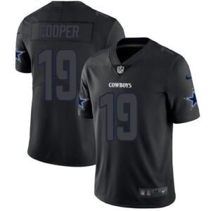 Nike Dallas Cowboys #19 Amari Cooper Black Stitched NFL Limited Rush Impact Jersey