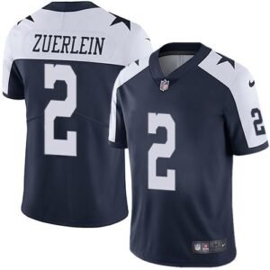 Nike Dallas Cowboys #2 Greg Zuerlein Navy Blue Thanksgiving Stitched NFL Vapor Untouchable Limited Throwback Jersey