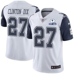 Nike Dallas Cowboys #27 Ha Ha Clinton-Dix White Stitched With Established In 1960 Patch NFL Limited Rush Jersey