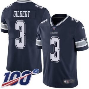 Nike Dallas Cowboys #3 Garrett Gilbert Navy Blue Team Color Stitched NFL 100th Season Vapor Untouchable Limited Jersey