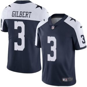 Nike Dallas Cowboys #3 Garrett Gilbert Navy Blue Thanksgiving Stitched NFL Vapor Untouchable Limited Throwback Jersey