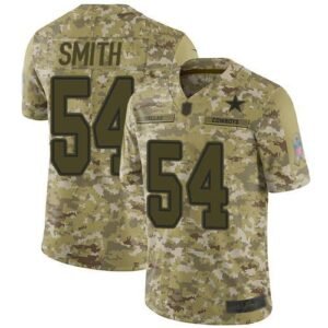 Nike Dallas Cowboys #54 Jaylon Smith Camo Stitched NFL Limited 2018 Salute To Service Jersey