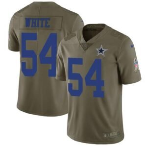 Nike Dallas Cowboys #54 Randy White Olive Stitched NFL Limited 2017 Salute To Service Jersey