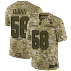 Nike Dallas Cowboys #58 Robert Quinn Camo Stitched NFL Limited 2018 Salute To Service Jersey