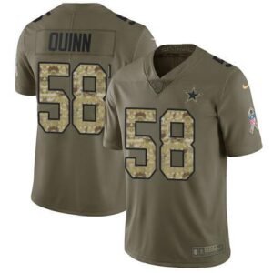 Nike Dallas Cowboys #58 Robert Quinn Olive/Camo Stitched NFL Limited 2017 Salute To Service Jersey