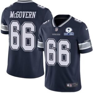 Nike Dallas Cowboys #66 Connor McGovern Navy Blue Team Color Stitched With Established In 1960 Patch NFL Vapor Untouchable Limited Jersey