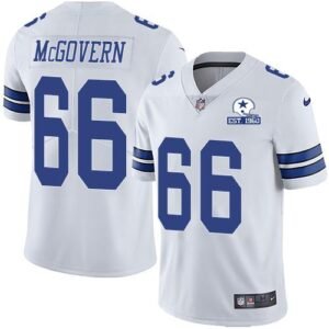 Nike Dallas Cowboys #66 Connor McGovern White Stitched With Established In 1960 Patch NFL Vapor Untouchable Limited Jersey