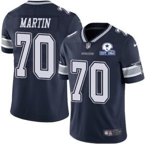 Nike Dallas Cowboys #70 Zack Martin Navy Blue Team Color Stitched With Established In 1960 Patch NFL Vapor Untouchable Limited Jersey