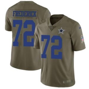 Nike Dallas Cowboys #72 Travis Frederick Olive Stitched NFL Limited 2017 Salute To Service Jersey