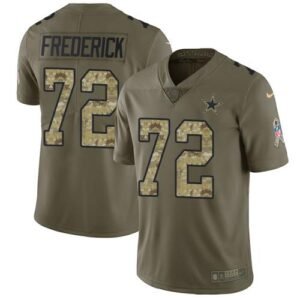 Nike Dallas Cowboys #72 Travis Frederick Olive/Camo Stitched NFL Limited 2017 Salute To Service Jersey