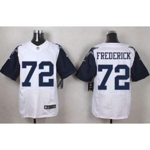 Nike Dallas Cowboys #72 Travis Frederick White Stitched NFL Elite Rush Jersey