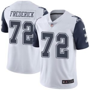 Nike Dallas Cowboys #72 Travis Frederick White Stitched NFL Limited Rush Jersey
