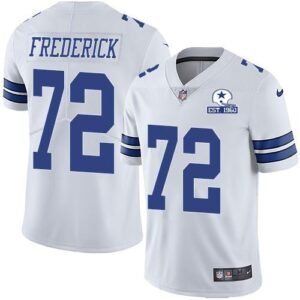 Nike Dallas Cowboys #72 Travis Frederick White Stitched With Established In 1960 Patch NFL Vapor Untouchable Limited Jersey