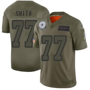 Nike Dallas Cowboys #77 Tyron Smith Camo Stitched NFL Limited 2019 Salute To Service Jersey