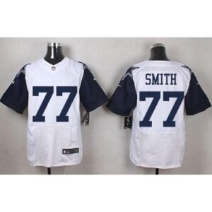 Nike Dallas Cowboys #77 Tyron Smith White Stitched NFL Elite Rush Jersey