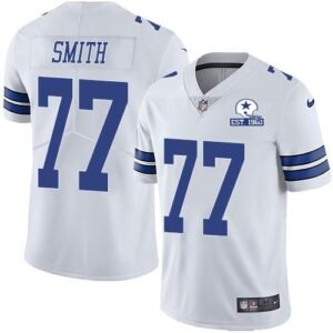 Nike Dallas Cowboys #77 Tyron Smith White Stitched With Established In 1960 Patch NFL Vapor Untouchable Limited Jersey