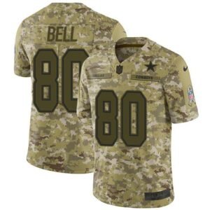 Nike Dallas Cowboys #80 Blake Bell Camo Stitched NFL Limited 2018 Salute To Service Jersey