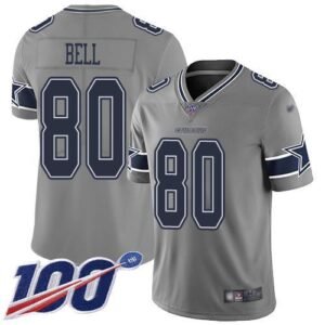 Nike Dallas Cowboys #80 Blake Bell Gray Stitched NFL Limited Inverted Legend 100th Season Jersey