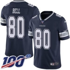 Nike Dallas Cowboys #80 Blake Bell Navy Blue Team Color Stitched NFL 100th Season Vapor Untouchable Limited Jersey