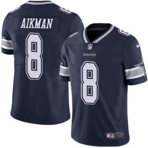 Nike Dallas Cowboys #8 Troy Aikman Navy Blue Team Color Stitched NFL Vapor Untouchable Limited Jersey