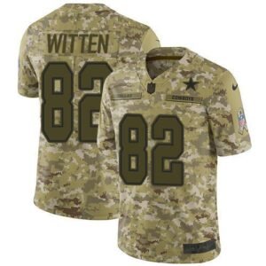 Nike Dallas Cowboys #82 Jason Witten Camo Stitched NFL Limited 2018 Salute To Service Jersey