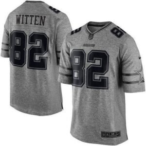 Nike Dallas Cowboys #82 Jason Witten Gray Stitched NFL Limited Gridiron Gray Jersey